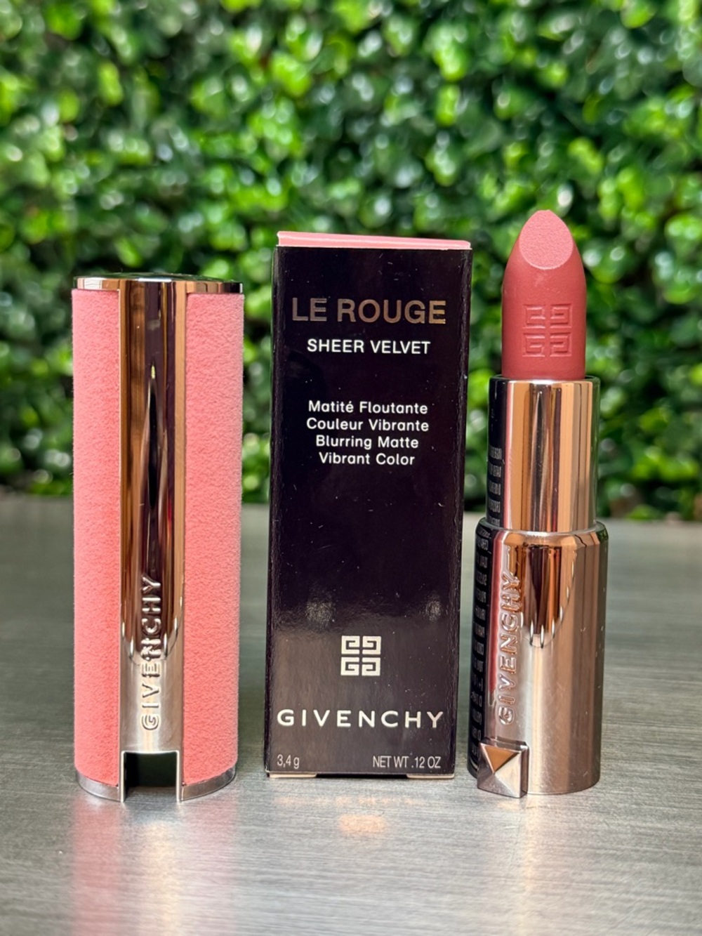 Givenchy Le Rouge Sheer Velvet Lipstick - Rosewood Pink